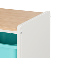 Armoire de rangement colorée de tri domestique Armoire organisatrice en plastique avec 6 paniers en plastique amovibles