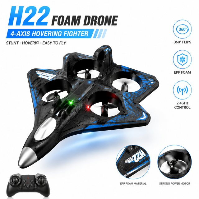 RC Airplane Drone Four Axis Hovering Foam Aircraft Remote Control Fighter Fixed Wing Stunt Flying Toy OEM ODM B2B