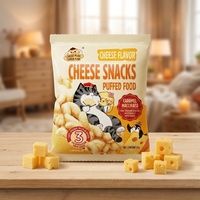 35g Cheese-Plan Snacks de Grano Salados con Forma de Gato, Sin Grasas Trans, Inflados, Directo de Fábrica, Personalizados, Venta al por Mayor, Especiales para Fiestas KTV