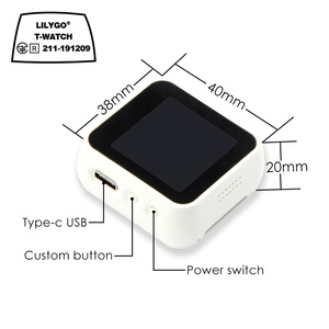 T-watch personnalisé 2019 boîtier noir Version de base avec T-ICM 20948 soudé, sans souder la prise <span class=keywords><strong>I2C</strong></span> de la montre. - Product Image 3