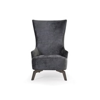 Fauteuil de salon et chaise de détente de luxe de style Mid-Century Modern Belgravia, design modulaire capitonné en bois pour salon, chambre et appartement