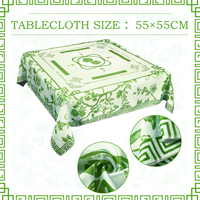 Tapis de Mahjong de Luxe Moderne Silencieux Antidérapant Couleurs au Choix Portable Protection Environnementale Tapis de Poker pour Utilisation Extérieure