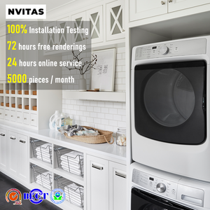 Nvitas Shaker cửa Thiết kế ván ép ván MDF chống nấm tủ bếp tủ cho phòng ăn với ngăn kéo bồn rửa - Product Image 1