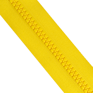 Fermeture éclair de qualité supérieure couramment utilisée 5 #   Fermetures éclair en plastique jaunes <span class=keywords><strong>Vislon</strong></span> à extrémité fermée - Product Image 6