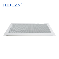 Diffuseur d'air carré en aluminium, grille de retour d'air en nid d'abeille, grille de ventilation de plafond avec filet en aluminium