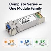 Módulo Transceptor de Fibra Única Simplex LC ZTRS de Amplio Rango de Temperatura 10G SFP+ BIDI 1270nm 1330nm para Redes de Acceso Metropolitanas