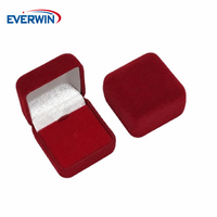EVERWIN Vente en gros de petites boîtes en velours rectangulaires de style antique pour la collection de médailles, souvenirs, badges et pièces de monnaie