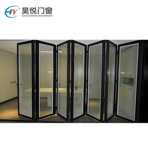 Concevoir un nouveau type de porte d'affaires en aluminium pliable en verre étanche et de porte en verre pliable insonorisée - Product Image 3