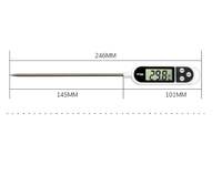 Termometer daging Digital LCD TP300, pengukur suhu Sensor suhu minyak air pemindai BBQ dapur untuk memasak makanan elektronik