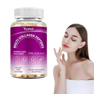 OEM/ODM Complément alimentaire sans sucre pour des cheveux sains et des ongles forts, éclaircissant la peau, multi-collagène en gélules pour femmes et hommes - Product Image 1