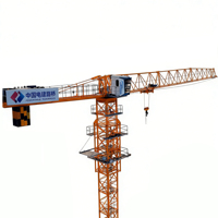 Grue à tour autoportante à plateforme plate DAHAN QTZ100 6013 de 6 à 8 tonnes, portée de 60 m, hauteur maximale de 200 m, composants essentiels du moteur PLC de haute performance