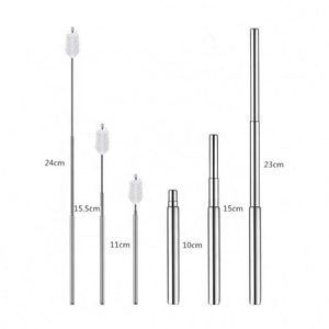 Colorful Reusable Collapsible Portable Telescopic <b>Metal</b> <b>Straw</b> Case Eco-Friendly Certified Custom Logo Factory Direct - Product Image 4