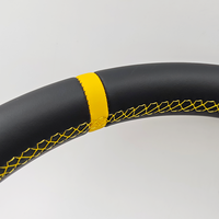 Volant sport M avec fond plat et marque jaune sur le dessus pour BMW Série 3 E90 E91 E92 E93 X5 E70 E71 X6 E72 E84 E89 E88