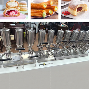 Máquina <span class=keywords><strong>Manual</strong></span> para Rellenar Churros con Crema, Rellenadora Comercial de Crema y Mermelada para Cocinas, Máquina para Hacer Churros Españoles de 5L - Product Image 4