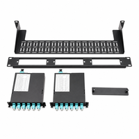 Module de cassette 1U 19 pouces pour centre de données, panneau de brassage fibre optique MPO MTP vers LC, 36 fibres, 18 ports LC duplex, montage en rack