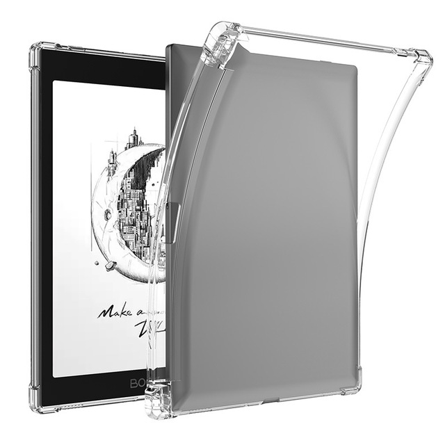 Clear Case for Onyx Boox Tab 8/8C/Mini C 7.8" Tablet Shockproof Cornre Silicone Flexible Soft TPU Back Cover with Pen Holder