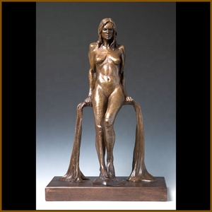 Estatua Femenina Desnuda, Arte de Estilo Occidental, Escultura de Bronce de Chica Desnuda para Decoración del Hogar - Product Image 2