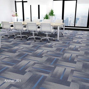 Dalles de moquette de salle de conférence carrées en polyamide 100 % résistantes à l'usure, nouveau design commercial, série <span class=keywords><strong>J</strong></span> Shanghai Hangju Archer - Product Image 1