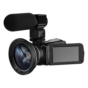 Professionele Video 16x Optische Zoom Digitale Camcorder Hdv 2.7K Camera 3 Inch Ips Goedkope Digitale Videocamera Met Ir Nachtzicht