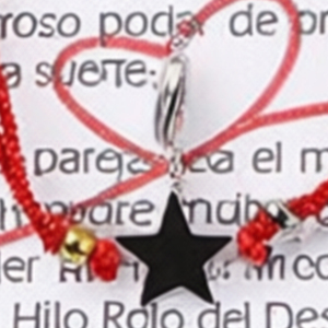 Braccialetto El Hilo Rojo con Ciondolo a Stella, Accessorio di Moda Unisex - Product Image 6