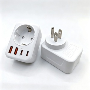Adaptateur de <span class=keywords><strong>prise</strong></span> américaine 4 en 1 <span class=keywords><strong>TESSAN</strong></span> avec ports <span class=keywords><strong>USB</strong></span>-C et <span class=keywords><strong>USB</strong></span>-A, entrée 100-240 V pour la Thaïlande, le Canada et le Mexique - Product Image 4