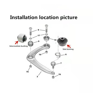 Pour Peugeot 3008 <span class=keywords><strong>308</strong></span> 408 307 Citroen C4L Triumph <span class=keywords><strong>TRIANGLE</strong></span> avant-bras WISHBN BUSH OEM 352380 352391 <span class=keywords><strong>Triangle</strong></span> bras douille - Product Image 4