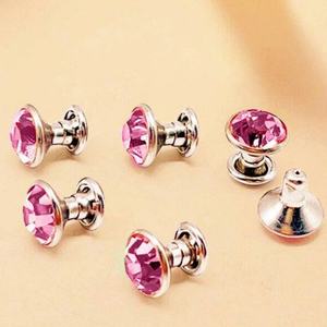 Clous tubulaires colorés pour accessoires de vêtements DIY, pièces de sacs avec strass et rivets pour vêtements - Product Image 6