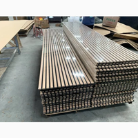 Panneaux acoustiques en MDF et fibre de polyester au design moderne, écologiques, NRC 80%, motif concave-convexe pour hôtels, écoles, salles de conférence