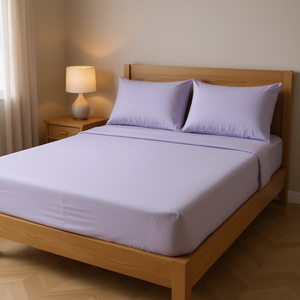Cabos King Size <b>Lavender</b> Cotton Sheets Breathable Home <b>Bedding</b> Adult All Season - Product Image 2
