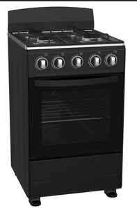 Cuisinière multifonctionnelle à 4 brûleurs en acier inoxydable, cuisinière à <span class=keywords><strong>gaz</strong></span> autonome avec four et grill à convection - Product Image 4