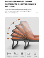 Lit simple pliant moderne pour la maison avec dossier métallique réglable et coussins, design chaise longue pour la sieste, idéal pour l'extérieur, les hôtels et les salons.