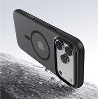 Coque de téléphone LEWOO de luxe en TPU+PC avec chargement magnétique sans fil pour 17/17Pro/17Air/17 Pro Max, transparente haute clarté, protection intégrale 360°
