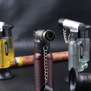 Silver Star Elbow Welding Gun Double Straight Punch Single Spray Windproof Cigar <b>Lighter</b> - Product Image 4