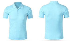 Camiseta de punto sólido transpirable de 210 g, 100 % algodón piqué, bordada, con botones, manga corta, largo regular, unisex, para hombre, con logotipo frontal bordado. - Product Image 5