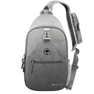 Muestra gratuita al por mayor, nueva bandolera de moda impermeable para el pecho, bandolera negra con puerto USB para auriculares. - Product Image 1