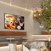 Écran publicitaire interactif mural LCD IPS 4K ultra-fin de 32 à 55 pouces à haute luminosité 500 nits avec CMS intégré