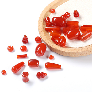 Бусины-разделители из красного агата JD GEMS, аксессуары для изготовления ювелирных изделий своими руками, браслетов, ожерелий, неправильной формы, оптом - Product Image 2