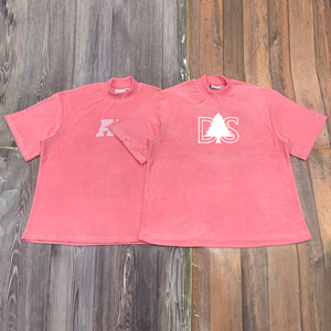 เสื้อยืดคอเต่าผ้าเทอร์รี่คุณภาพสูงสำหรับผู้หญิง ไซส์ใหญ่ ปักโลโก้ตามสั่ง ขายส่ง - Product Image 4