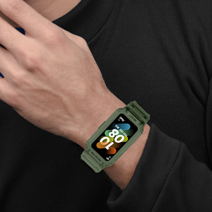 BEEFLYPOWER Vente en gros d'usine Bracelet de montre de sport avec coque de protection intégrée pour <span class=keywords><strong>Huawei</strong></span> Band 7 6/<span class=keywords><strong>Huawei</strong></span> Honor Band 6 - Product Image 4