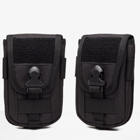 Sac de poitrine tactique compact personnalisé MOLLE pour téléphone portable, sac banane de sport étanche pour extérieur, rangement pour cartes, en polyester avec fermeture éclair