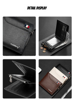 Dompet Pendek Pria Baellerry Premium Business Multi-Card Slot Bahan Kulit PU
