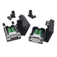DB9 COM RS232 terminales de señales sin transferencia conector macho hembra D sub 9Pin