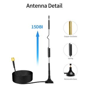 5G Alta ganancia Nuevos artículos 600-6000Mhz Antena Banda completa 5G Resorte + Oscilador Antena magnética Omni Antena magnética - Product Image 5