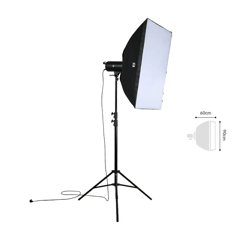 FB SLB T6090 fotoğraf Video stüdyo fotoğraf Softbox sürekli ışık kolay katlanmış 60*90 inç yumuşak ışık kutusu