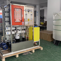 Máquinas de desalinización de agua de mar salada con Control automático, uso de barco de planta, máquina de tratamiento de agua de mar FRP RO para beber