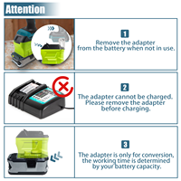 Adaptateur de batterie Li-ion RYB18MT pour batterie au lithium Ryo Bi 18V P107 P108 P109, conversion pour outils sans fil Ma Kita 18V en stock