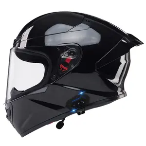 Tam yüz motosiklet kaskları ve kask motosiklet Bluetooth kulaklık ile sürüş deneyiminizi geliştirin