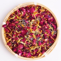 Pétales de fleurs séchées en gros : petites roses, lavande, calendula – Fleurs séchées décoratives pour résine et pot-pourri