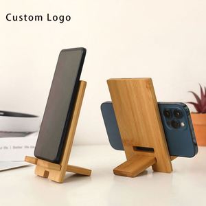 Support de téléphone en bambou personnalisé OEM - Support de bureau en bois pour la décoration - Product Image 2