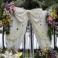 Décoration géante en tissu brillant épaissi pour toile de fond de mariage, vitrine, magasin, fête, scène et événements